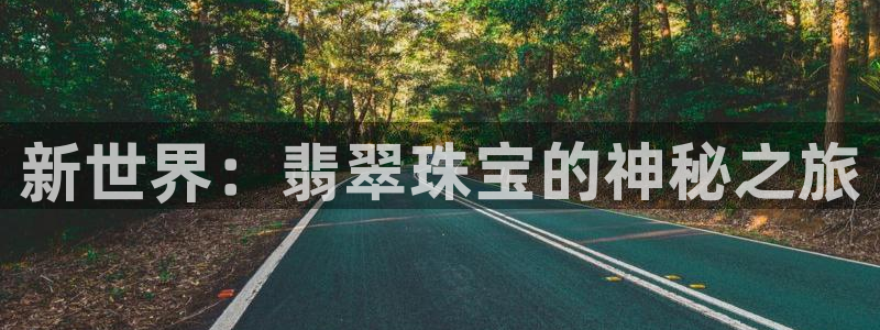新航娱乐主管:新世界:翡翠珠宝的神秘之旅