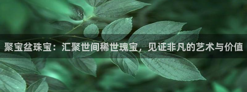 新航娱乐登录注册:聚宝盆珠宝:汇聚世间稀世瑰宝,见证非凡的艺